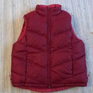 L.L. Bean reversible goose down vest.